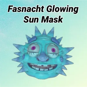 glowing sun mask