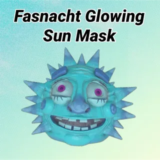 glowing sun mask