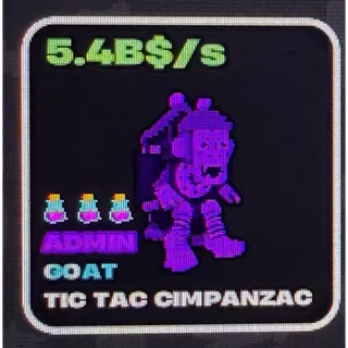🆕 NEW UNIQUE TICTAC CIMPANZAC ADMIN - FRUITS VS BRAINROTS 🐒