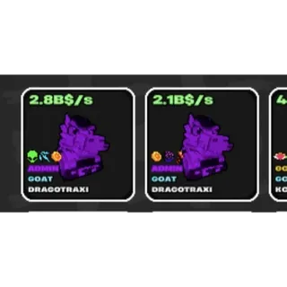 Bundle DragoTraxi ADMIN 2.8B + 2.1B - FRUITS VS BRAINROTS