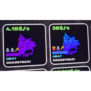 🆕 New Unique Bundle DragoTraxi crystal + admin - FRUITS VS BRAINROTS 🐲