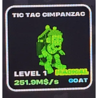 🆕 NEW UNIQUE TICTAC CIMPANZAC MAGICAL - FRUITS VS BRAINROTS 🐒