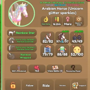 rainbow horse+wings+horn