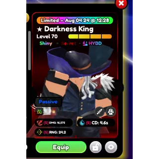 Pure shiny almighty SSS darkness prince