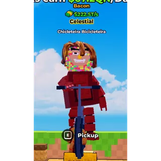 Bacon Celestial Chicleteira Bicicleteira $222.5T/s | Max Level |Kick a Lucky Block