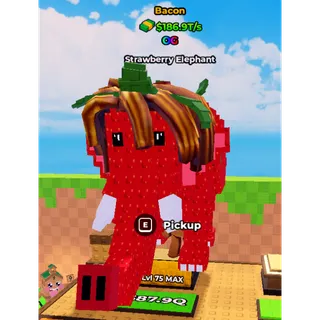 Bacon OG Strawberry Elephant $186.9T/s | Max Level |Kick a Lucky Block