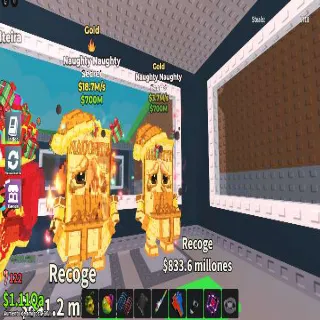 Naughty Naughty Gold X2