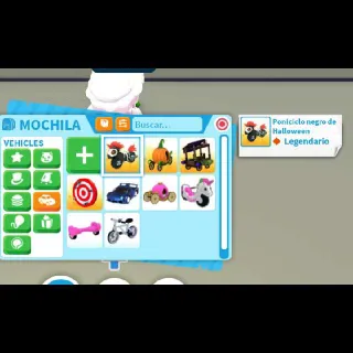 Hallowen Black Ponycycle +3