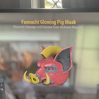 glowing pig mask