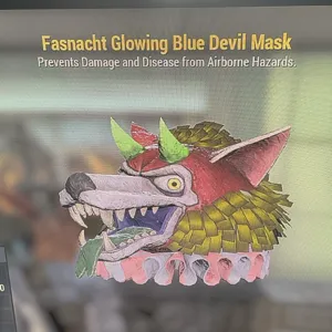 Glowing Bluedevil mask