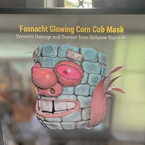 Glowing Corn cob mask