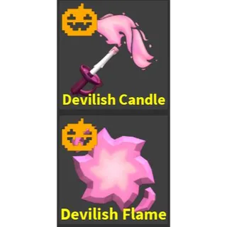 Devilish candle set