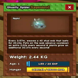 Ghostly Spider 2kg Base
