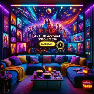 Netflix Premium 1-Year Plan - 4K UHD Streaming for All Devices |