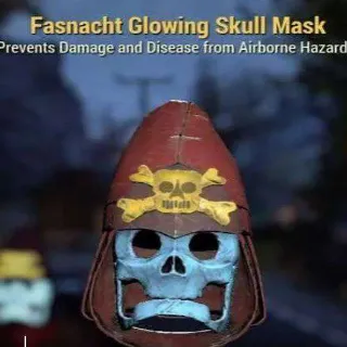 Fasnacht Glowing Skull Mask