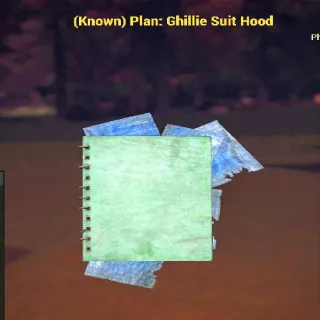 ghillie suit hood plan