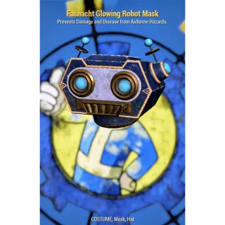 Fasnacth glowing robot mask