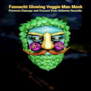 Fasnacht Glowing Veggie Man Mask