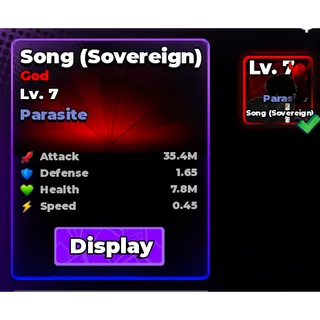 Song (SOVEREIGN) Parasite/Viking LvL 7 - Roll Anime to Fight! 