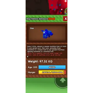 Spinosaurus hatched 97.32 kg
