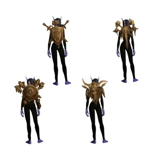 INSTANT Arsenal: Golden Crests of the Kingdom Transmog Set World of Warcraft (WoW) - GLOBAL
