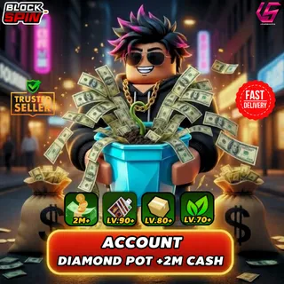 BlockSpin Account Diamond Pot +2M Cash