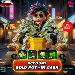 BlockSpin Account Gold Pot +1M Cash