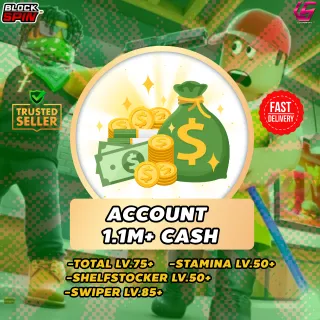 Block Spin | Account  1.1M+ Cash