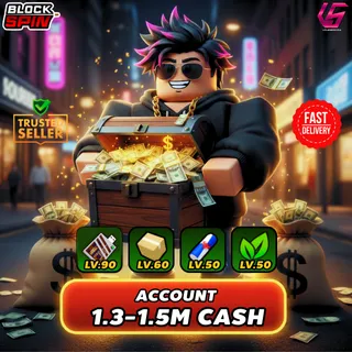 BlockSpin Account  1.3-1.5M Cash