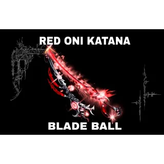 Red Oni Katana | Blade Ball