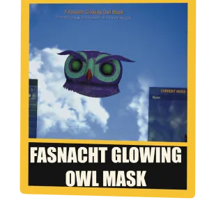 Fasnacht Glowing Owl Mask