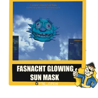 Fasnacht Glowing Sun Mask