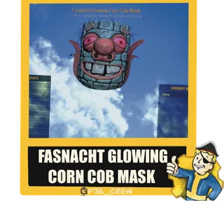 Fasnacht Glowing Corn Cob Mask