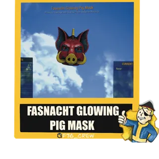 Fasnacht Glowing Pig Mask