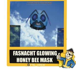 Fasnacht Glowing Honey Bee Mask