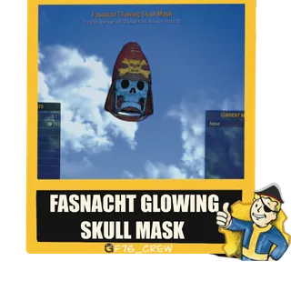 Fasnacht Glowing Skull Mask