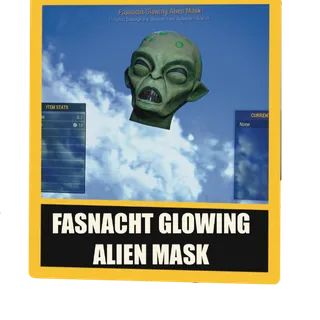 Fasnacht Glowing Alien Mask