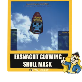 Fasnacht Glowing Skull mask