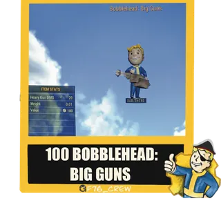100 Big Gun Bobbleheads