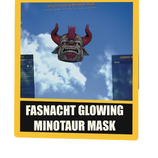 Fasnacht Glowing Minotaur Mask