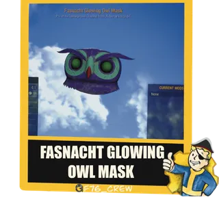 Fasnacht Glowing Owl Mask