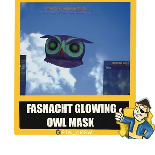Fasnacht Glowing Owl Mask