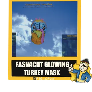Fasnacht Glowing Turkey Mask