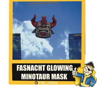 Fasnacht Glowing Minotaur Mask