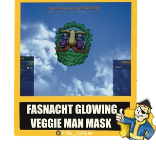 Fasnacht Glowing Veggie Man Mask