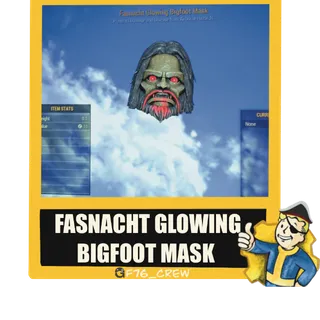 Fasnacht Glowing Bigfoot Mask