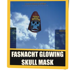 Fasnacht Glowing Skull Mask