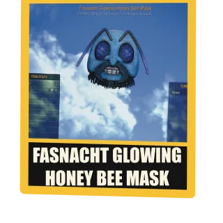 Fasnacht Glowing Honey Bee Mask