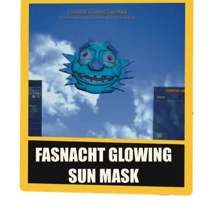 Fasnacht Glowing Sun Mask