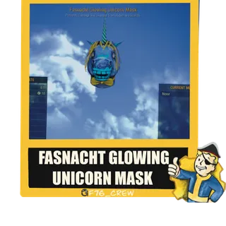 Fasnacht Glowing Unicorn Mask